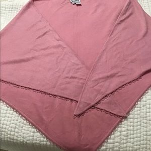 Lilly Pulitzer silk/pink cashmere wrap